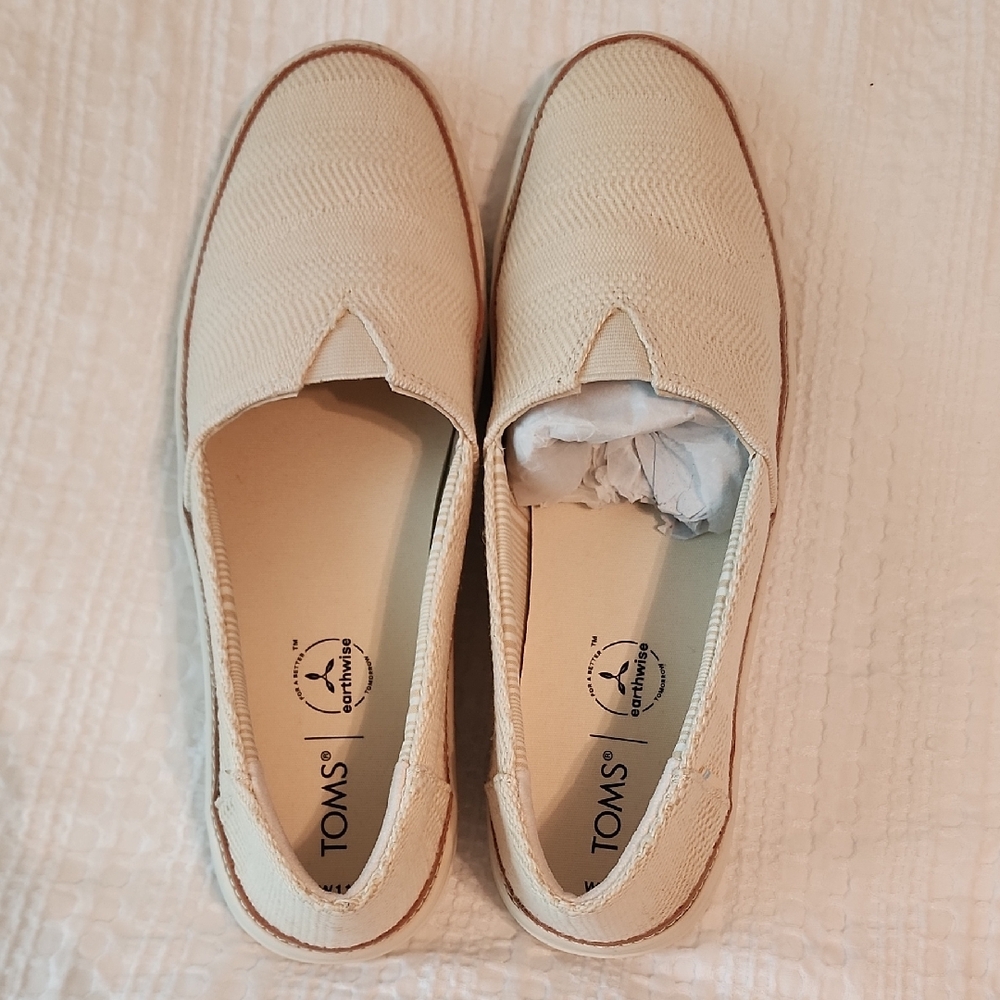 TOMS Classic Beige Slip-Ons